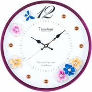 Часы настенные Цветы и бабочка 0113