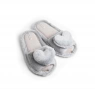 Тапки домашние Twins HS-LUX открытые Большое сердце р.38/39 серый Тапки домашние Twins HS-LUX открытые Большое сердце р.38/39 серый