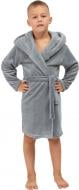 Халат детский для мальчика Roksana Ушки №0051/90052 р.146-152 серо-голубой