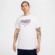 Футболка Nike PSG M NK WORDMARK TEE HQ8331-100 р.XL белый
