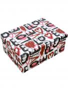 Коробка подарочная прямоугольная белая Love 111020572 21х15 см