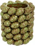 Ваза Lefard "Шишки" 20х20х26 см зелена 260 см 626-001