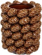 Ваза Lefard "Шишки" 20х20х26 см коричнева 260 см 626-002