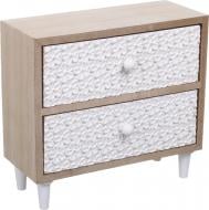 Комод на 2 ящичка Цветочек 24х11х21 см