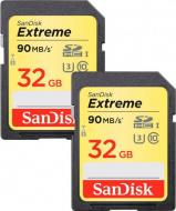 Карта пам'яті SanDisk SDHC 32 ГБ UHS-II Class 3 (U3) (SDSDXVE-032G-GNCI2) комплект з 2-х карт Карта пам'яті SanDisk SDHC 32 ГБ UHS-II Class 3 (U3) (SDSDXVE-032G-GNCI2) комплект з 2-х карт