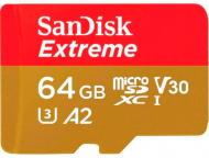 Карта памяти SanDisk microSDXC 64 ГБ Class 10 (SDSQXA2-064G-GN6MN) eXtreme UHS-I