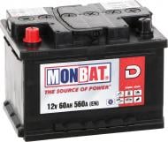 Акумулятор автомобільний Monbat D 60Ah 560A 12V «+» ліворуч (A66B2K0_1)