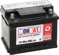 Аккумулятор автомобильный Monbat D 60Ah 560A 12V «+» справа (A66B2W0_1)