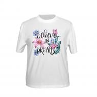 Футболка для девочек WP Merchandise Believe in dreams р.140 белый FWPKIDTSBD23WT140