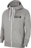 Джемпер Nike M NSW JDI HOODIE FZ FLC BSTR CJ4754-063 р. XL сірий