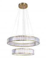 Люстра подвесная Goldlux Cristalia 2x43 Вт LED-модуль золотой 338266