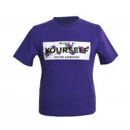 Футболка для дівчаток WP Merchandise Believe in yourself р.116 фіолетовий FWPKIDTSBY23VT116