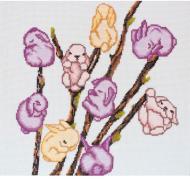 Набор для вышивания крестиком Мартовские зайчики AH-046 260 х 270 мм Абрис Арт