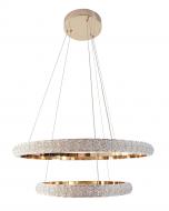 Люстра подвесная Goldlux Celestia 2x55 Вт LED-модуль золотой 338297