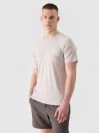 Футболка 4F TSHIRT FNK M1217 4FWSS25TFTSM1217-12S р.S бежевый