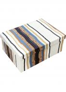 Коробка подарочная прямоугольная розовая с красными сердцами 1110207510 37,5х29 см