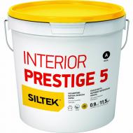 Фарба латексна водоемульсійна Siltek INTERIOR PRESTIGE 5 База А шовковистий мат білий 0,9 л