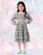 Платье PURPURINO р.128 серебряный 8010/128