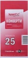 Набір конвертів самоклеючих DL 110х220 мм 25 шт. Куверт