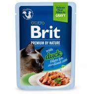 Корм влажный для котов Brit Premium By Nature for Sterilised утка филе в соусе 85 г