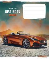 Зошит шкільний Instincts B5 12 аркушів у лінію Школярик