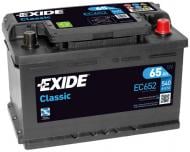Аккумулятор автомобильный EXIDE Classic 65Ah 540A 12V EC652 «+» справа (EC652)