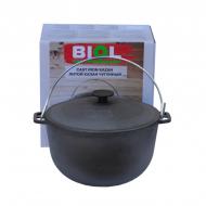 Казан похідний Biol 8 л чавунний з кришкою 0708