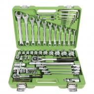 Набор ручного инструмента Alloid 1/2", 1/4" в пластиковом кейсе 77 шт. НГ-4077П