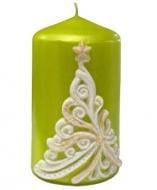 Свеча Цилиндр 70х150 Ель зеленая Pako-If