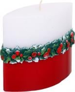 Свеча декоративная эллипс 125х55х120 Новогодний Венок Pako-If