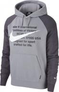 Джемпер Nike M NSW SWOOSH HOODIE PO FT CJ4863-073 р. L серый