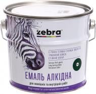 Эмаль ZEBRA алкидная ПФ-116 серия Акварель 838 темно-зеленый глянец 2,8 кг