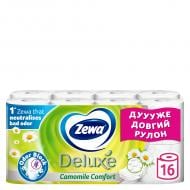 Туалетная бумага Zewa Deluxe с ароматом ромашки трехслойная 16 шт.