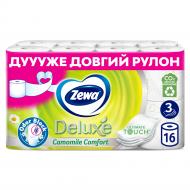 Туалетная бумага Zewa Deluxe с ароматом ромашки трехслойная 16 шт.