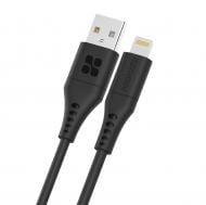 Кабель Promate PowerLink-Ai200 USB to Lightning 2.4А 2 м чорний (powerlink-ai200.black)