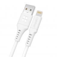 Кабель Promate PowerLink-Ai200 USB to Lightning 2.4А 2 м білий (powerlink-ai200.white)