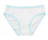 Трусы для девочки Luna Kids с мятным кантом р.128-134 белый