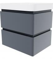 Тумба подвесная Сансервіс Hilton2-60 сер.мат. с умывальником Zen-60 Тумба подвесная Сансервіс Hilton2-60 сер.мат. с умывальником Zen-60