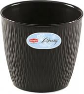 Горщик пластиковий Stefanplast Liberty круглий 2,3 л графіт (87162)