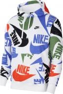 Джемпер Nike M NSW CLUB HOODIE PO FT AOP 1 CJ6315-891 р.XXL белый