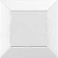 Перемикач прохідний одноклавішний HausMark Alta без підсвітки білий SNG-SWP.SQ20MG1W2-WH