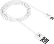 Кабель Canyon Lightning – USB 1 м білий (CNE-CFI1W)