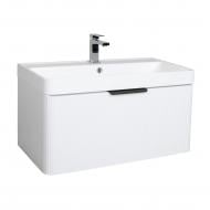 Тумба подвесная Aqua Rodos Frost White с умывальником Deep 75 см (АР000127941)