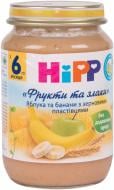 Пюре Hipp Фрукти та зерно Яблука та банани із зерновими пластівцями 190 г 9062300108672