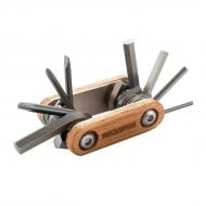 Мультитул велосипедный ROCKBROS 8 в 1 KIT45 43210047001 хром