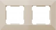 Рамка двухместная HausMark Alta универсальная кремовый SNG-FRP.SQ20G2-CR