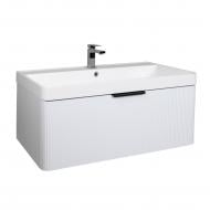 Тумба подвесная Aqua Rodos Frost White с умывальником Deep 90 см (АР000127943)