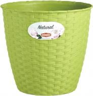 Вазон пластиковый Stefanplast Natural круглый 1,1 л светло-зеленый (73457) Вазон пластиковый Stefanplast Natural круглый 1,1 л светло-зеленый (73457)