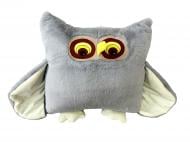 Подушка декоративна Сова 40x40 см сірий MeriToys