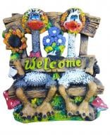 Скульптура садова Наша Кераміка Гуси на лавці М